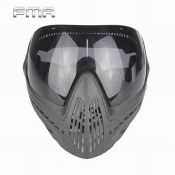 FMA Anti-ceață de Praf Protector Ochelari de protecție Mască Completă în aer liber Airsoft Siguranța F1 Paintball Ochelari Cu Lentile Negru