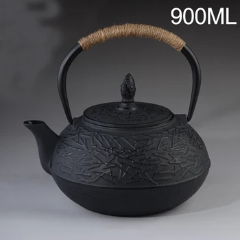 Fonta ceainic Set Ceainic Japonez Tetsubin Fierbător Drinkware 900ml Kung Fu Instrumente din Oțel Inoxidabil, Strecuratoare de Ceai Ceainic 900ml