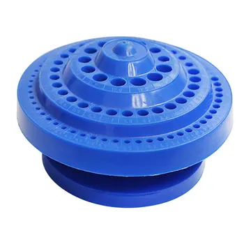 Forma rotunda de Plastic Greu Burghiu de Stocare de Caz - Albastru 1-13mm