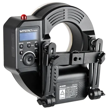 Free DHL Godox Witstro AR400 400WS Ring Flash Speedlite Video cu LED-uri de Lumină+ FT-16 Declanșa+ 4500mAH Baterie Li-ion pentru Canon Nikon