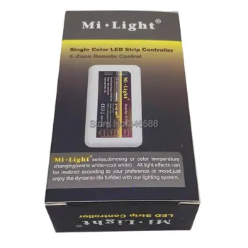 FUT036 Km.lumina 2.4 G RF Wireless Wifi Compatibil 4-Zona Brigtness Reglabil LED Dimmer Controler pentru o Singură Bandă de Culoare Lumina