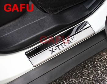 GAFU din oțel Inoxidabil Pragului de Ușă scuff placa Ușa pedala de Accesorii Auto Auto-Styling Pentru Nissan X-Trail XTrail T32 2017 2016