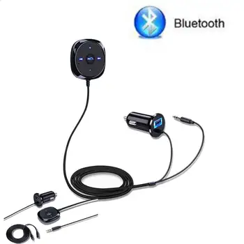 Hands Free Wireless Bluetooth Car Kit Wireless Bluetooth MP3 Player-ul Audio de 3,5 mm AUX TF card Slot-uri Cu Dual USB Masina Încărcător