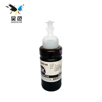 HaoColor 4 x 70 ml Refill Cerneala Dye Kituri Pentru Epson L100 L101 L110 L200 L201 L210 L300 L355 L120 L130 L1300 pe baza de apa vopsea de cerneală