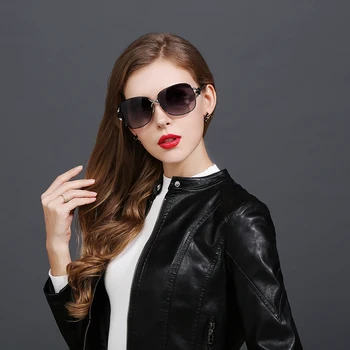 HDCRAFTER Femei de Brand Designer Supradimensionate Polarizat ochelari de Soare Vintage Ochelari de Soare Pentru Doamna de sex Feminin de ochelari de soare Ochelari de Populare