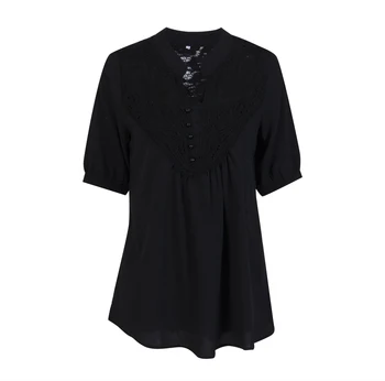 Hirigin 2017 Sexy Femei Bluze Femei, Plus Dimensiune Îmbrăcăminte Jumătate Maneca Lunga Stil Homewear Solidă Tricou Femei De Vânzare Fierbinte Nou