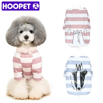 HOOPET Câine de Companie Drăguț Haine de Vară Moale de Bumbac Catelus Tricouri tricou Costum de Haine pentru Animale de companie Mici
