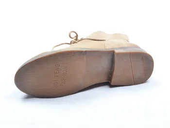 HUIFENGAZURRS-2017 nou toamna Epocă sculptate de artă individualitate unică cizme din piele, cizme din piele glezna cizme