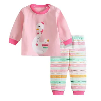 Iarna Cald Îmbrăcăminte pentru Copii Set Baieti Fete Haine cu Maneci Lungi tricou + Pantaloni 2 buc Costum Nou de Haine Set