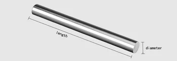 Inoxidabil 316L oțel bară rotundă cu Diametrul de 12mm 15mm 20mm Lungime 300mm tija de metal