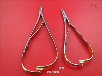 Instrumente dentare în cavitatea orală Sârmă clește Medicale din oțel inoxidabil mâner de aur ac titularul ac clește empiecement forceps