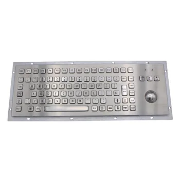 IP65 Chioșc de Metal Industrial Tastatura Cu Trackball din Oțel Inoxidabil USB Tastatura Metal Robust Tastatură Pentru Self Service Kiosk