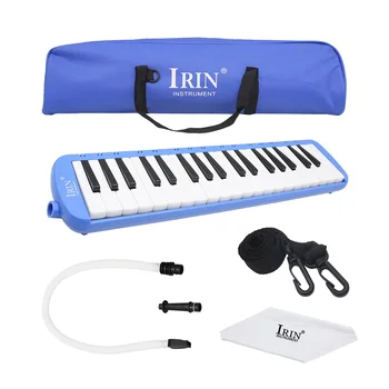 IRIN Albastru 37 de clape de Pian în Stil Melodica Instrument Muzical Cu care Transportă Caz