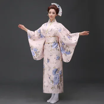 Japoneză Tradițională Rochie Cu Maneci Lungi De Sex Feminin Kimono Japonez Femei Yukata Petrecere Cosplay Costum Național Japonez Halat 89