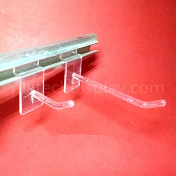 Jgheab de Plastic Slot Placă de Bord Agățat Cârlige Cuier Pentru Depozitare de Mărfuri Produse de Afișare Rack Raft În Supermarket 50pcs