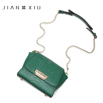 JIANXIU Brand pentru Femei de Moda Saci de Messenger Split din Piele de Crocodil Patten Umăr, Crossbody Sac Lanț 2 Culori 2018 Sac de Mici