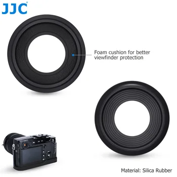 JJC Camera Eye Cup 2 BUC din Cauciuc pentru Ocular Vizor Protector Moale de Cauciuc pentru Fujifilm X-Pro2