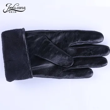 Joolscana mănuși de iarnă pentru femei din piele, mănuși din piele mănuși touch screen captuseala de catifea caldă brand nou de înaltă calitate