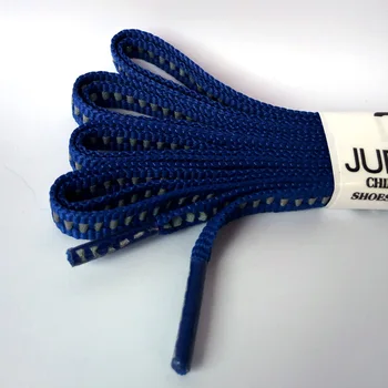 JUP1-12Pair Albastru Regal Unisex Superficial Reflectorizante Șireturile de Siguranță Șireturile Invizibil Șireturile de Funcționare Sport Sneaker de Baschet