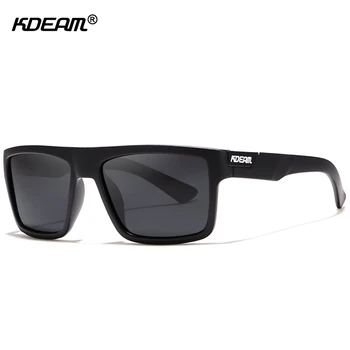 KDEAM Direct Topline Dreptunghi Polarizat ochelari de Soare pentru Barbati Brand Semnătura Ochelari de Soare Sport Nuante Include husă de Protecție