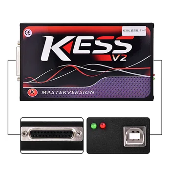 KESS V5.017 On-line Red Versiunea SW V2.23 Jetoane Limita Kess Master HW 5.017 KESS V2 OBD2 Manager Kit de Tuning ECU Programator