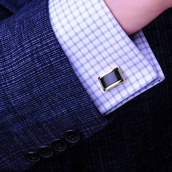 KFLK Bijuterii butoni camasa pentru barbati Brand Negru Manșetă link-ul de Moda Butonul de Înaltă Calitate de Nunta de Lux Mire de sex Masculin Transport Gratuit