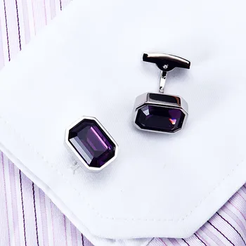 KFLK Bijuterii camasa nunta butoni pentru barbati Brand Cristal Violet Manșetă link-ul de moda en-Gros Butonul de Înaltă Calitate, Transport Gratuit