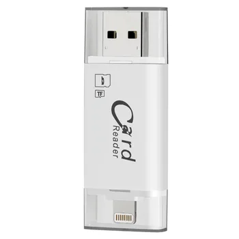 KISMO de Înaltă calitate 3 in 1 USB 2.0 OTG Card Reader cu mașina pentru iPhone 5 6 7 Android pe PC