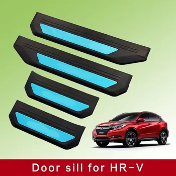 KOUVI din oțel Inoxidabil LED-uri Auto bine ati venit Scuff Placa 4buc/set pentru Honda HRV HR-V Retehnologizare Accesorii 2016