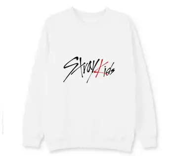 Kpop straykids același nume membru de imprimare negru/alb subțire tricou pentru fanii unisex o gât pulover hoodies primavara toamna