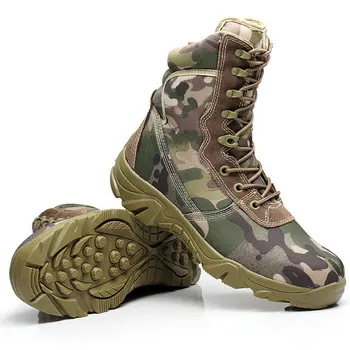 La Ur Mana Barbati Ghete Camuflaj pantofi Militare Tactice de Luptă Cizme Cizme de Deșert Botas Toamna Iarna pantofi mărimea 39-45