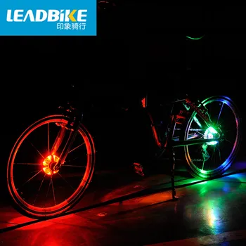 Leadbike roata de Bicicleta Ciclism Hub-uri de Lumină de Biciclete Față/Coada de Lumină Led-uri Roată cu frână Lumină de Avertizare Impermeabil Biciclete flash, Accesorii