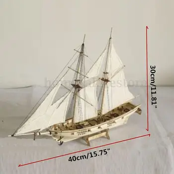 LeadingStar 1:100 Scara din lemn din Lemn cu Panze Nava Kituri DIY Acasă Model Home Decor Barca Cadou Jucărie pentru Copii zk40