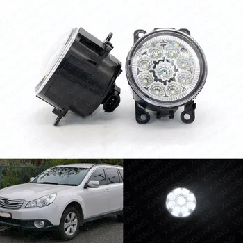 LED Lumini de Ceață Față Pentru Subaru Outback 2010-2011 2012 Styling Auto Rotund Bara DRL Daytime Running Conducere