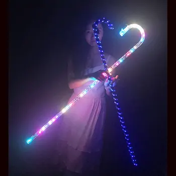 LED-uri de Dans cârje Colorate reîncărcabilă KTV Petrecere de bal DJ Show de dans accesorii lumină elemente de recuzită pentru femei fete copii cadouri
