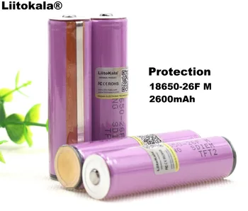 Liitokala Pentru Protejat Samsung ICR18650-26FM 2600mAh Li-ion 3.7 v 18650 Baterie Reîncărcabilă Cu PCB baterii pentru Lanternă