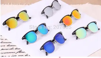 Livrare gratuita Bărbați Femei Semi fără ramă de ochelari de Soare de Designer de Brand 6 culori disponibile Ochelari de Soare Moda Oculos De Sol