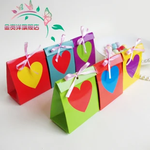 Livrare gratuita caseta de favoarea nunta--Rainbow 6 culori creative Europene cutie de bomboane de ciocolată cutie cadou pentru petrecere favoarea cutie de 50pcs/lot