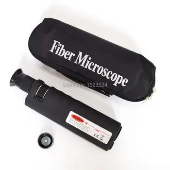 Livrare gratuita Portabil 400X Fibre Optice Inspecție Microscop cu 2.5 mm si Adaptor 1.25 mm