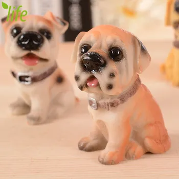 LMD 12 buc/lot Pup Ornamente Copil Jucărie Frumoasă Miniatură Rășină Câine Drăguț papusi Figurine pentru Cadou 1 buc Transport Gratuit