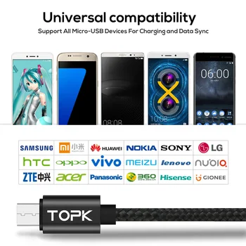LOCATIE. 1M(3.28 ft) de Date Micro USB de Încărcare LED Digital de Tensiune și de Curent de Afișare Nailon Împletite Cablu USB Pentru Samsung, Xiaomi, LG