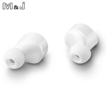 M&J T1 2 P Gemeni Adevărat Wireless Bluetooth pentru Căști Mini Invizibil fără Fir Bluetooth CSR 4.2 Pavilioane Anti-toamna cu Cască cu Microfon