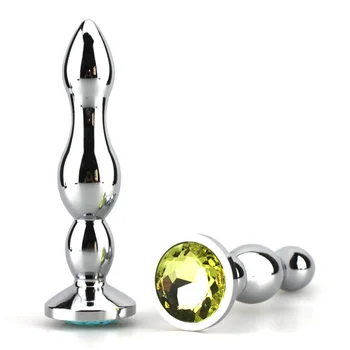 Mare dimensiune lungime 139mm Dia 24 mm la 30 mm din aliaj de aluminiu bondar metal bijuterie anal plug margele de fund jucarii sexuale pentru barbati si femei