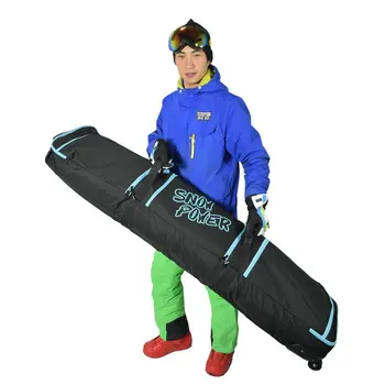 Mare Monoboard snowboard sac mare de schi husă de protecție sport profesionist de schi, dotarea cu roata de schi sac dublu bord