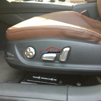 Masina de Locul din Față Buton de Ajustare Buton Decor Capacul Ornamental 6PCS Pentru Audi A4 B9 8W 2017