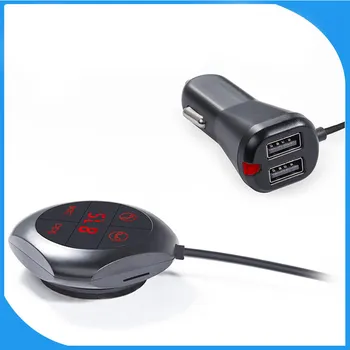 Masina Wireless Bluetooth Receptor de Navigare de Voce AUX Plug Muzica Receptor Dual USB de Încărcare Priză Telefon cu ecran Plat Universal