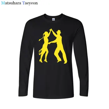 Matsuhara Taeyeon tricou brand barbati maneca lunga guler rotund ThePassionate Dans latino O-Neck tricou imprimare tricouri