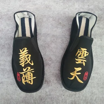 Mazefeng Tradițională Chineză Stil Masculin Pantofi Casual Broderie Handmade Pânză Pantofi Bărbați Mocasini Bărbați Respirabil Apartamente Pantofi