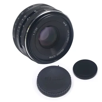 Mcoplus Meike 35mm f1.7 Prim-Fixed Focus Manual Lentile cu Deschidere Mare pentru Nikon 1 Muntele Mirrorless APS-C Camera V1 V2 J1 J2