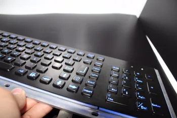 Metal cu iluminare de fundal Tastatură USB cu iluminare de fundal tastatură mecanică cu rigidizate tastatura din Oțel Inoxidabil cu iluminare de fundal Tastatură Usb